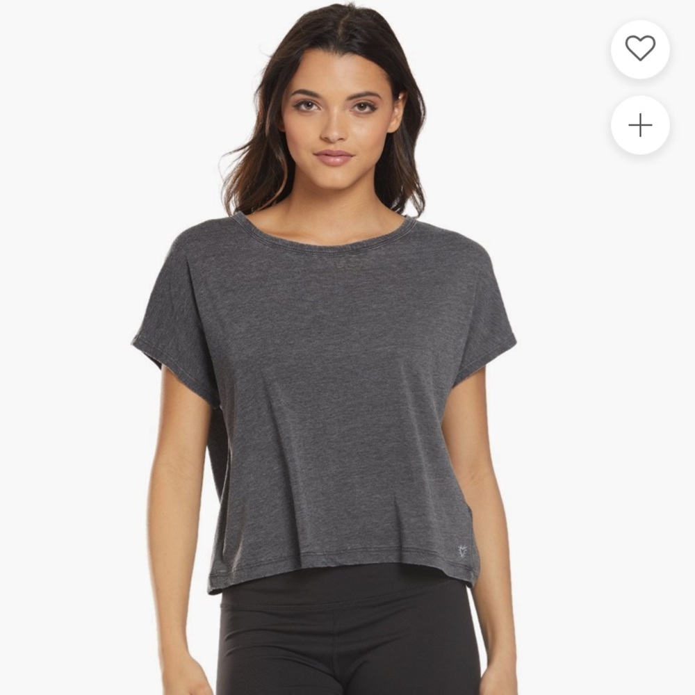 (NWT) BETSY JOHNSON Performance Cutout Boxy workout tee